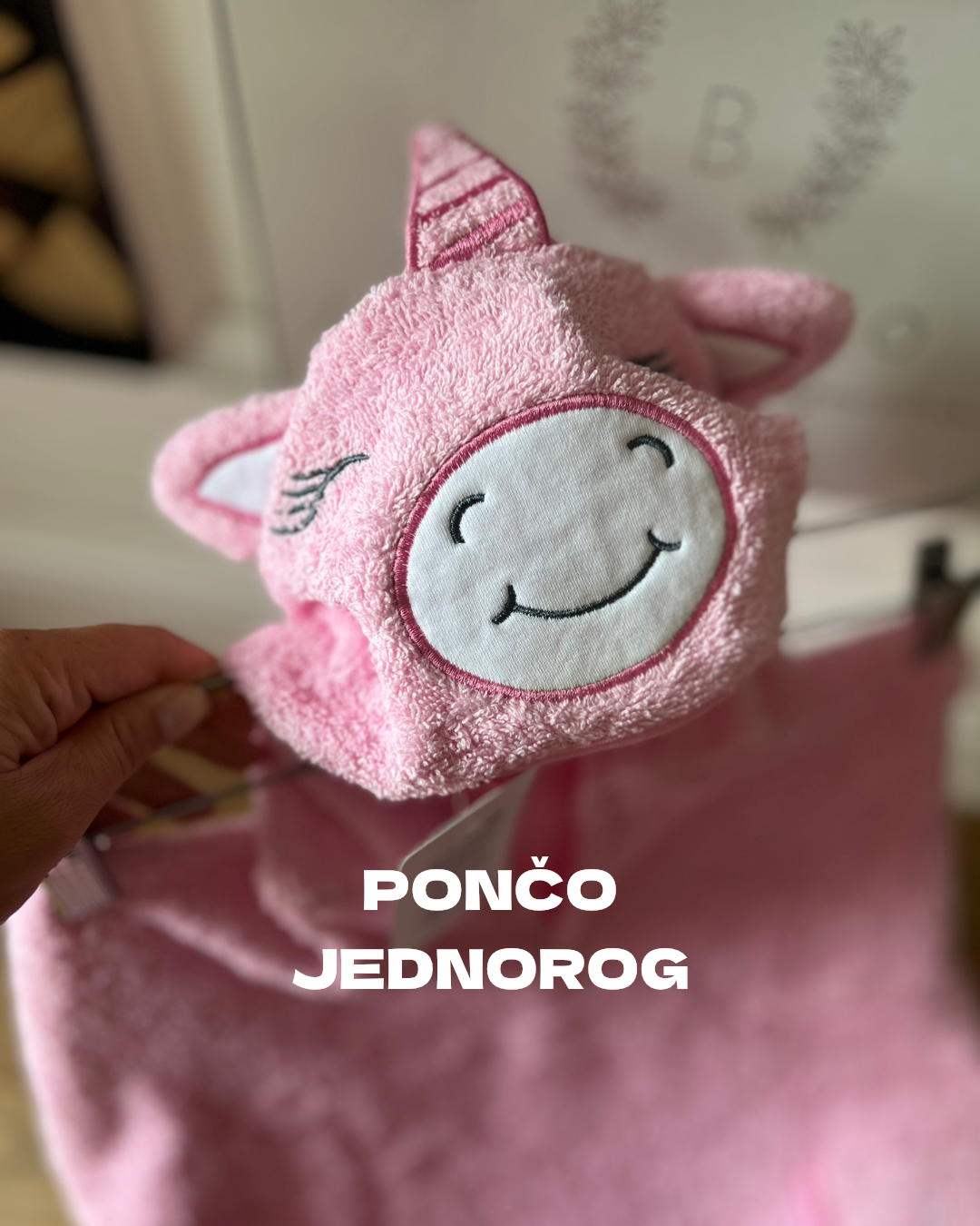 PONČO ZA BEBE I DECU - Jednorog