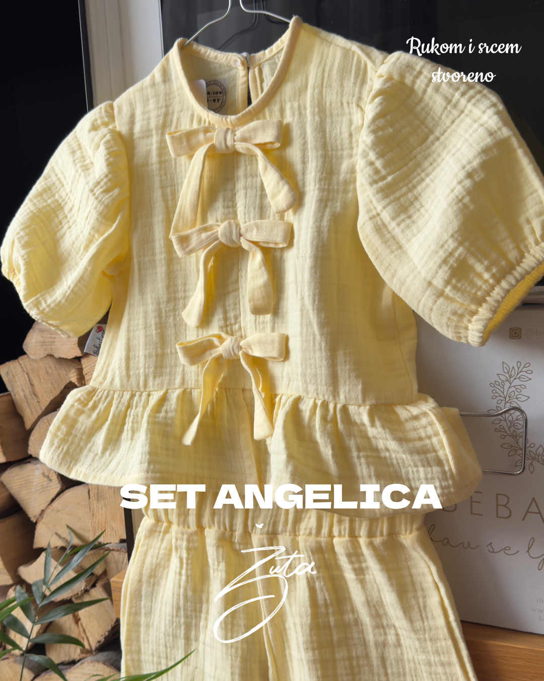 SET ANGELICA - Pastelno žuta