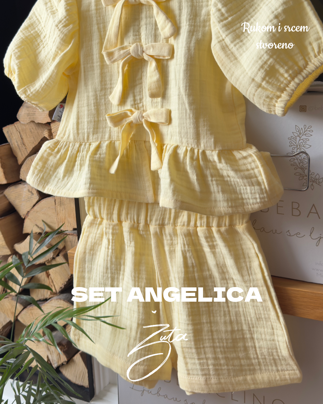 SET ANGELICA - Pastelno žuta