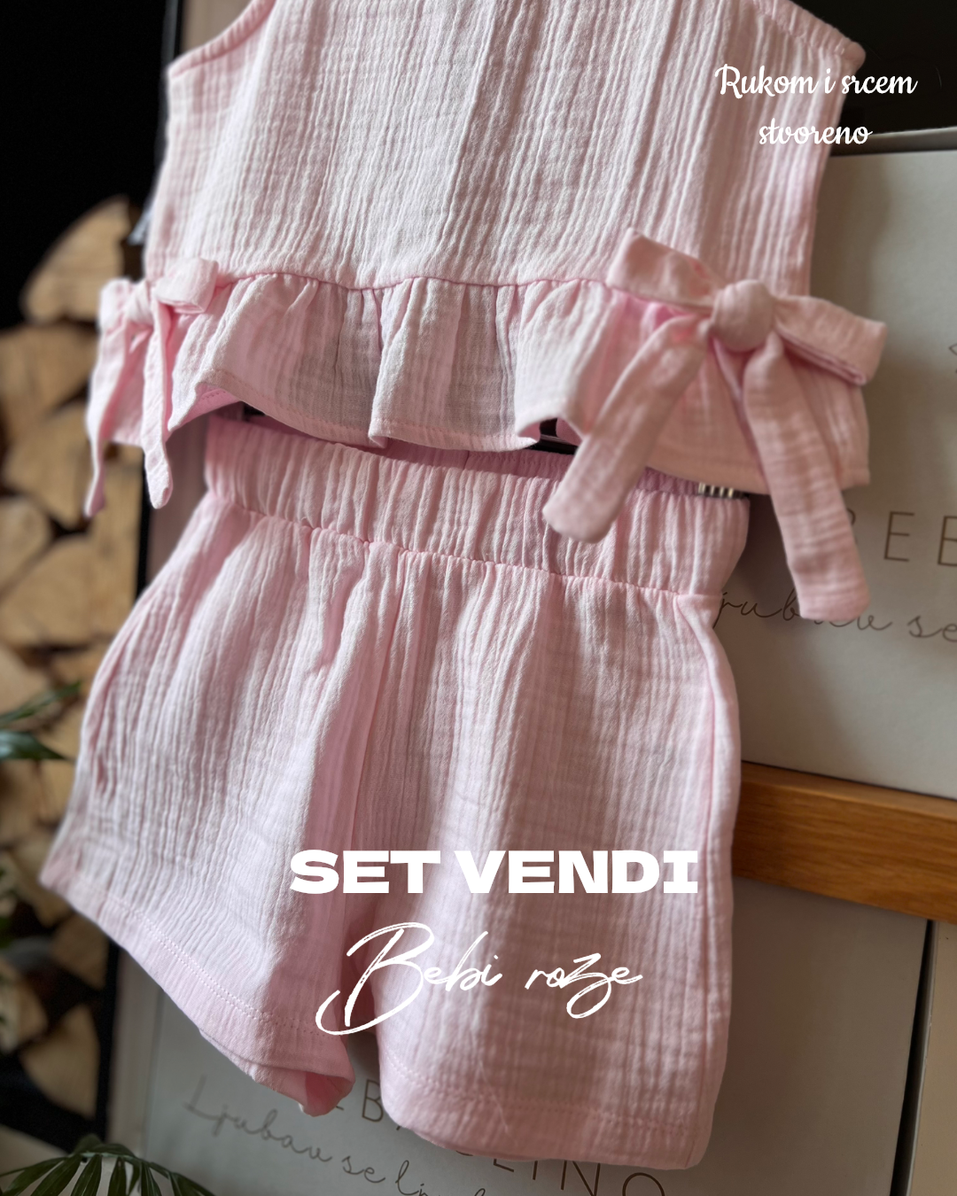 SET VENDI - Bebi roze