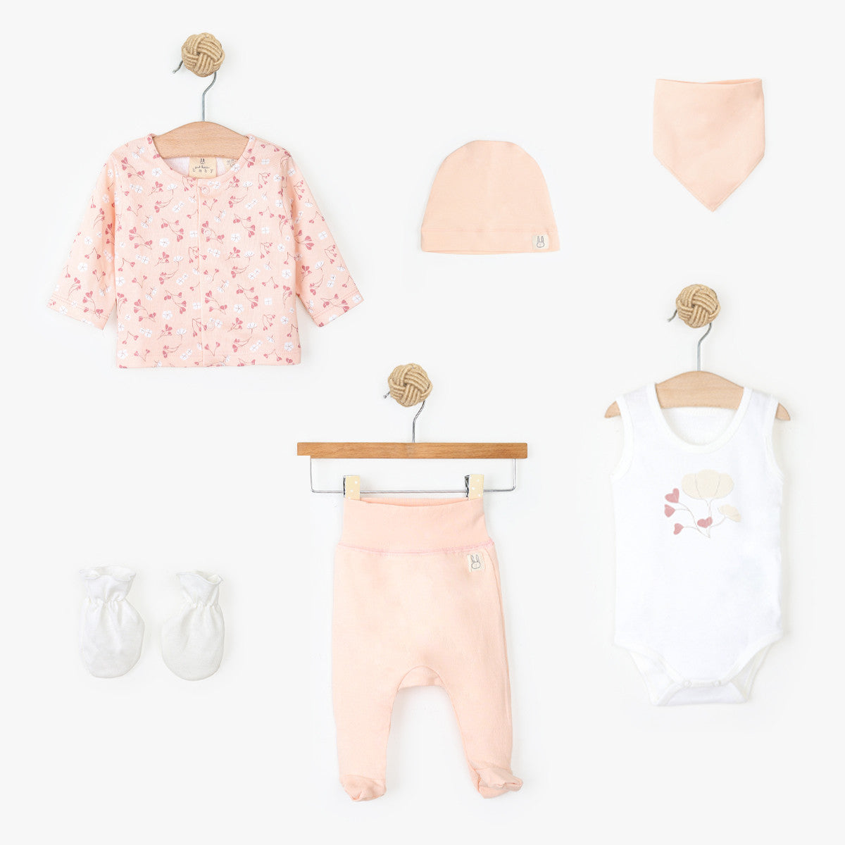 Just kiddin baby set "Cotton Bunny" 6/1, 56-62