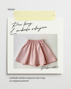 Suknjica - puder roze