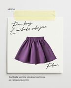 Suknjica - plum