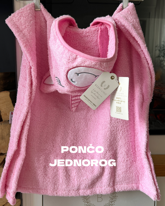 PONČO ZA BEBE I DECU - Jednorog