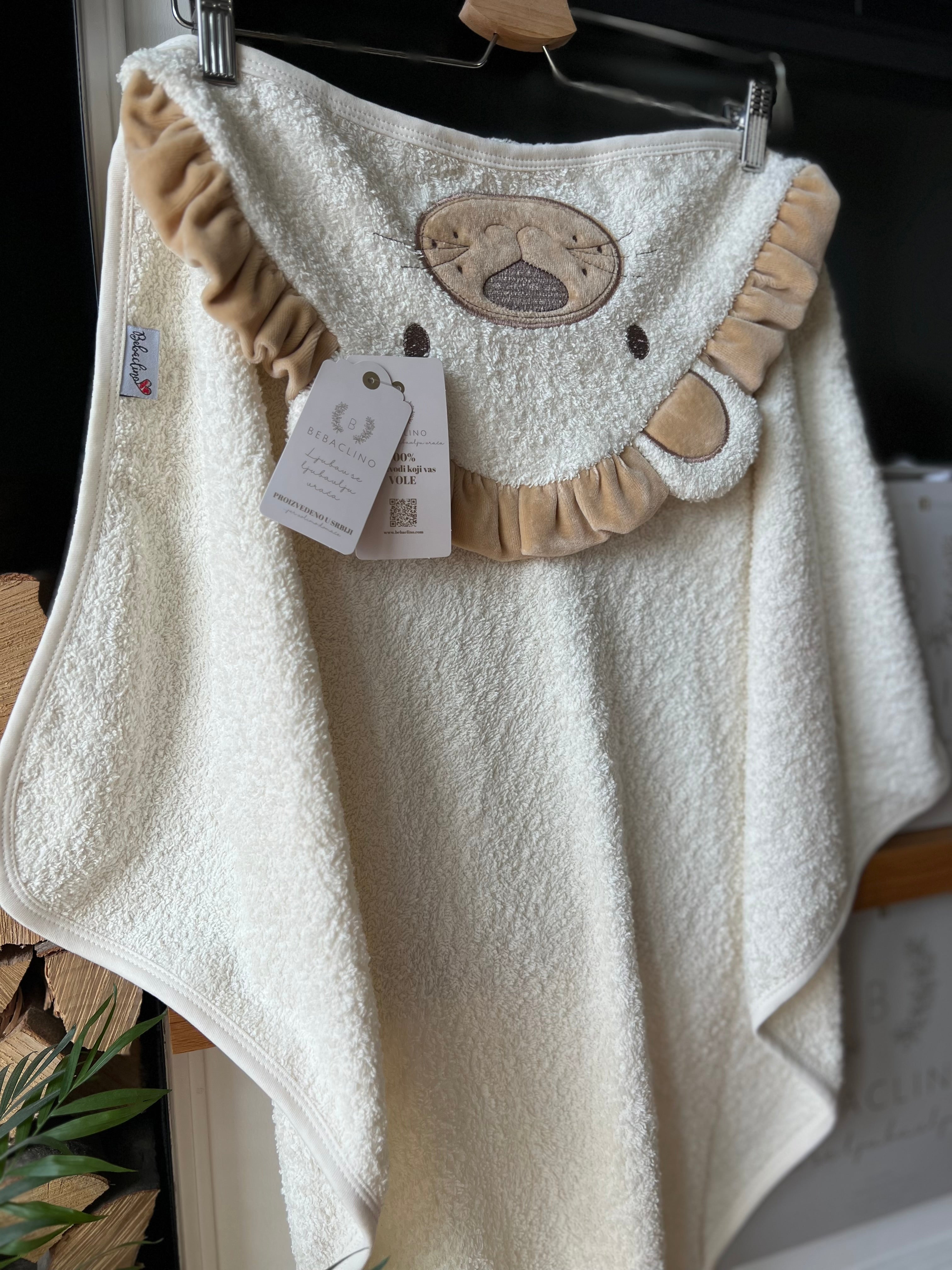 PEŠKIR ZA BEBE ZEKA - Lav 75x75