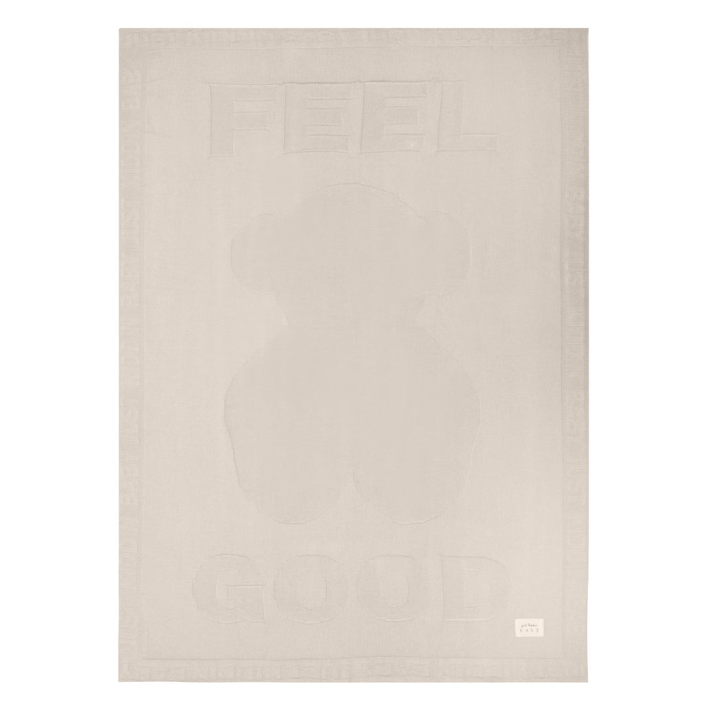 BEBI PLETENI PREKRIVAČ - Bež 80x110