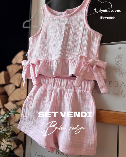 SET VENDI - Bebi roze