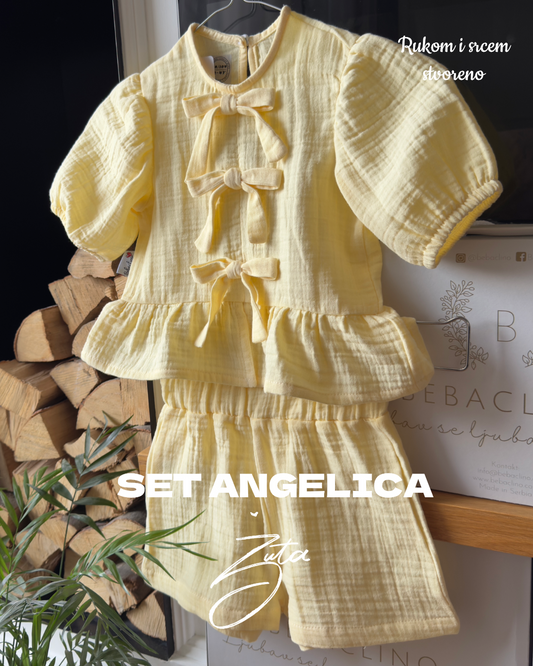 SET ANGELICA - Pastelno žuta