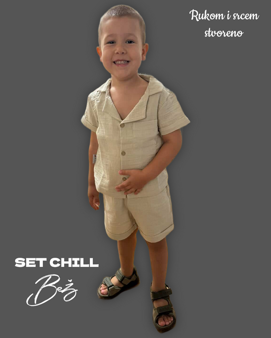 SET KOŠULJE I ŠORCA - Bež
