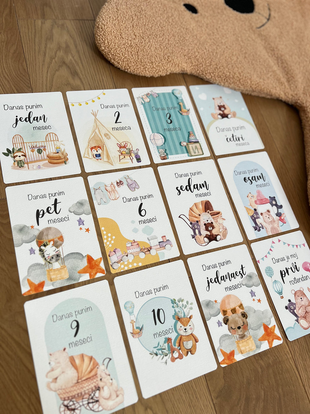 Kartice uspomena za slikanje bebe - Boho