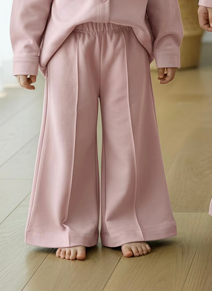 Široki donji deo - puder roze