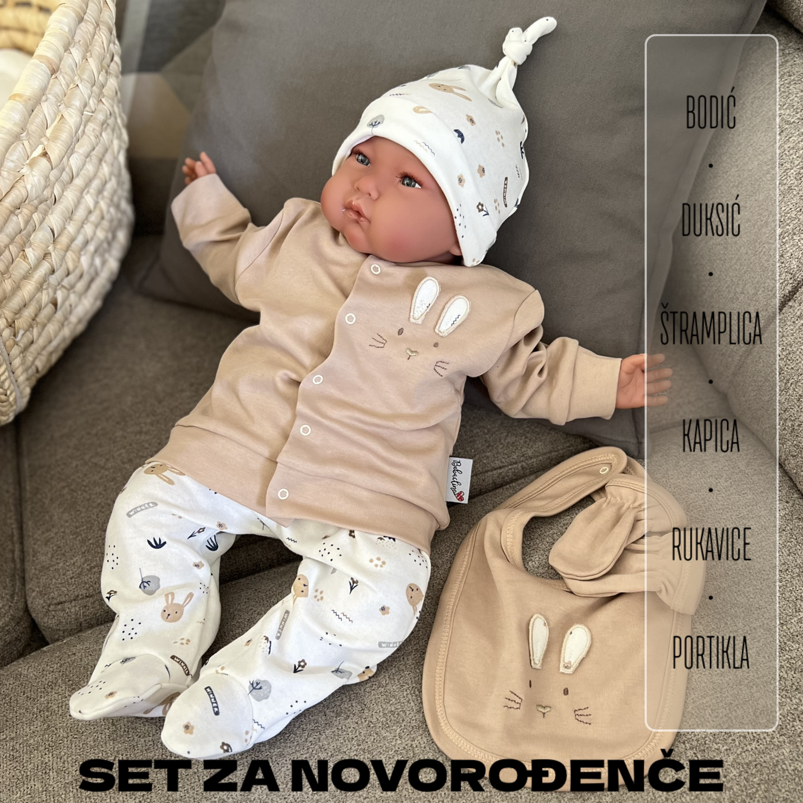 SET ZA NOVOROĐENČE - šestodelni