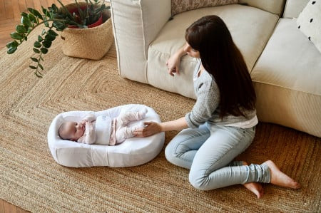 Cocoonababy ergonomski dušek za bebe - Lin natural