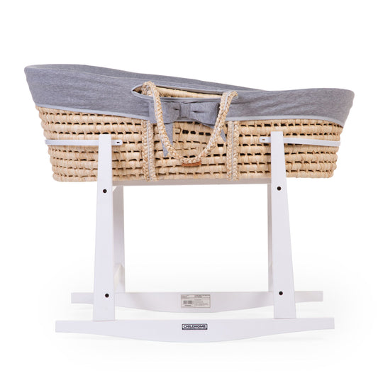 Wooden stand for rocking a Moses basket - WHITE COLOR