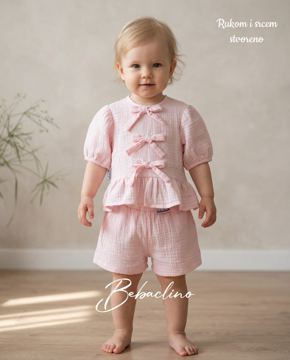 SET ANGELICA - Bebi roze