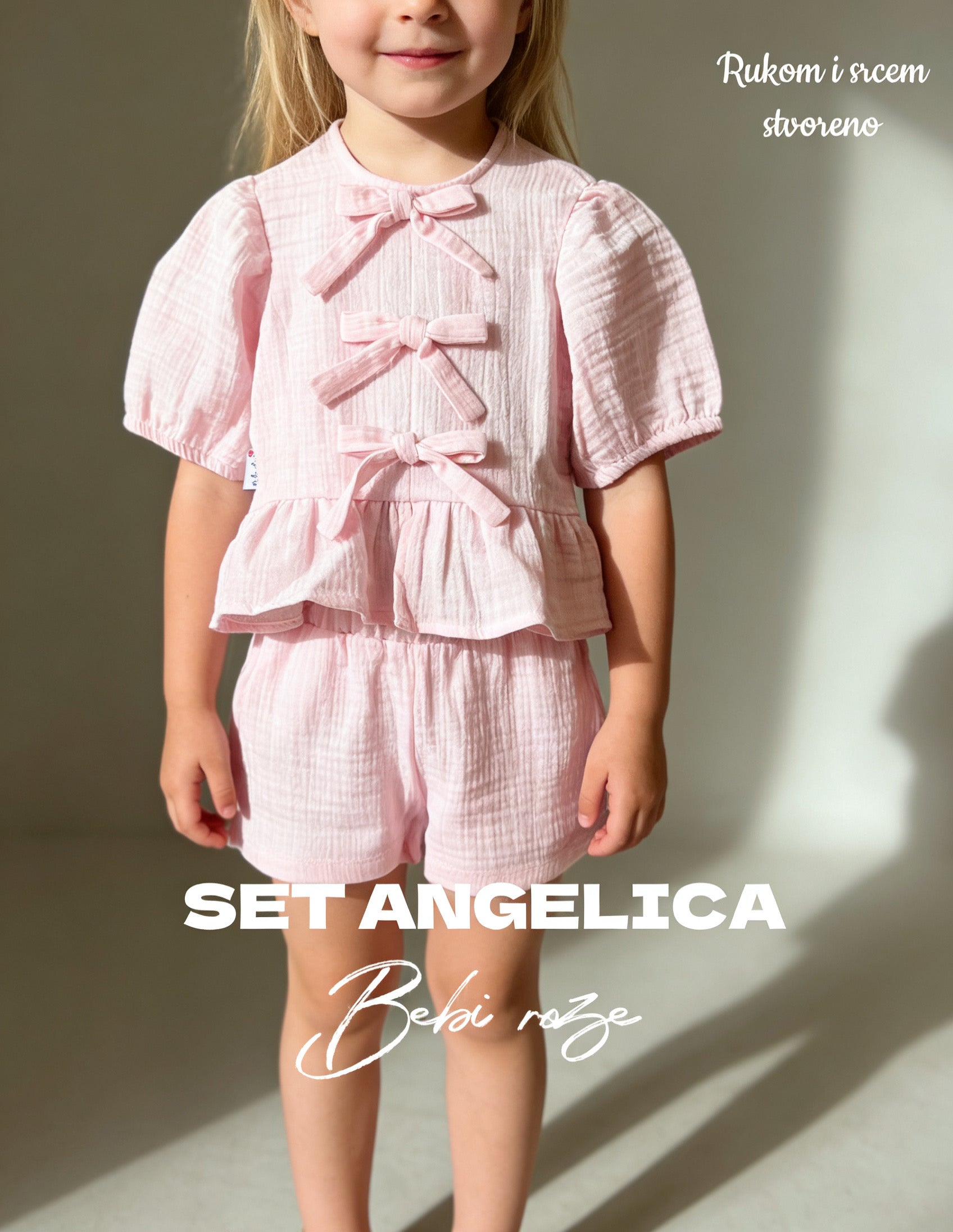 НАБОР ANGELICA - нежно-розовый