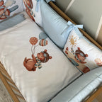 OGRADICA ZA KREVETAC I POSTELJINA ZA BEBE MEDA PILOT