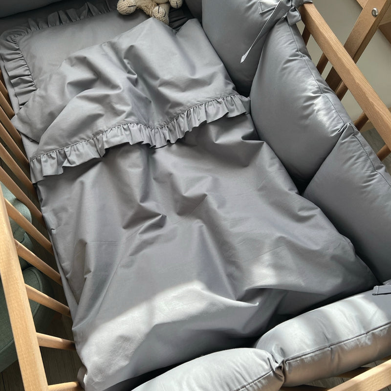 OGRADICA ZA KREVETAC I POSTELJINA ZA BEBE SIVKO