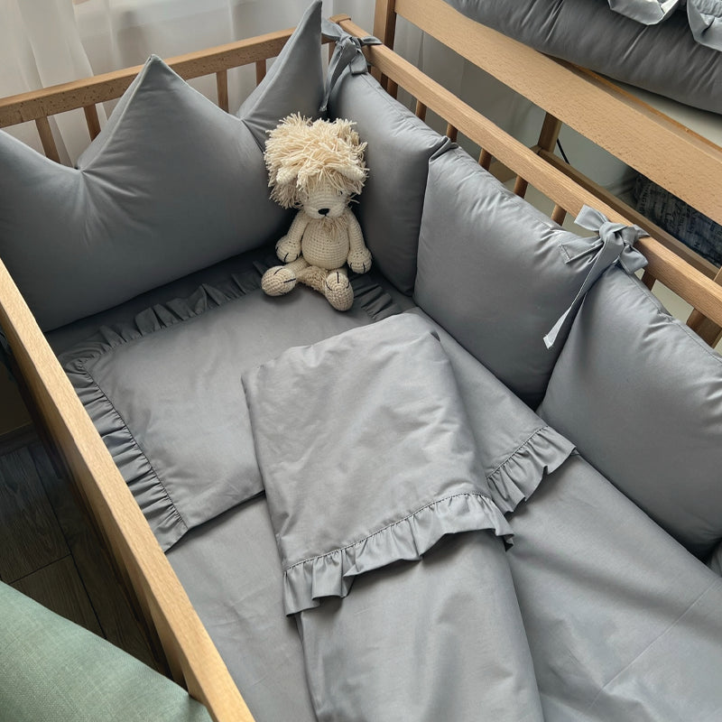 OGRADICA ZA KREVETAC I POSTELJINA ZA BEBE SIVKO