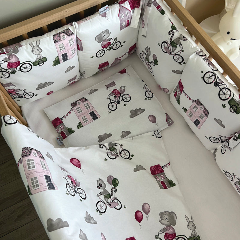OGRADICA ZA KREVETAC I POSTELJINA ZA BEBE DRUGARI